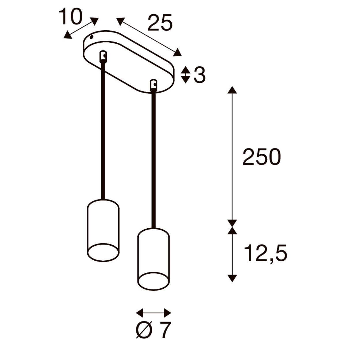 Cylos 2 hanglamp