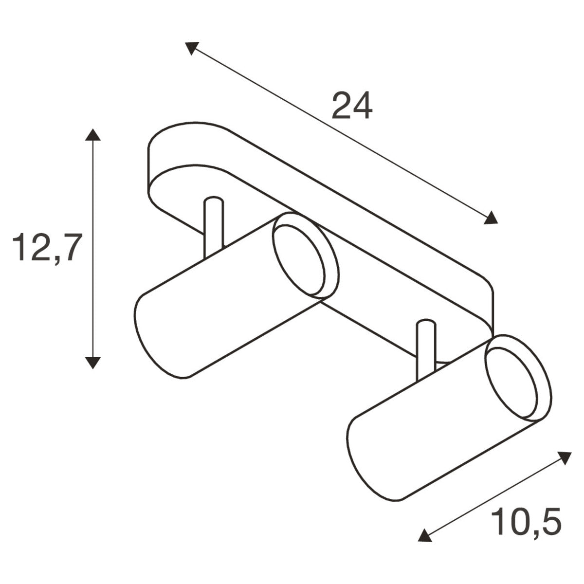 Vero Duo wand-/plafondlamp