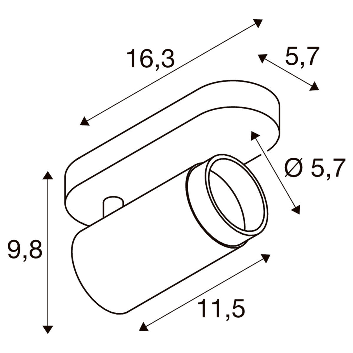 Foco Solo Large plafondlamp