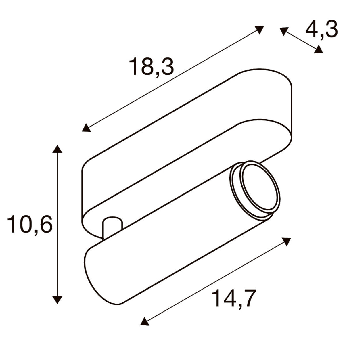 Foco Solo Medium plafondlamp