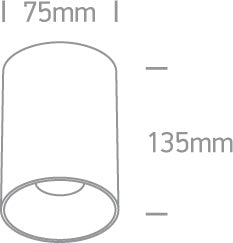 Zenith Cylindrical 135 Plafondlamp