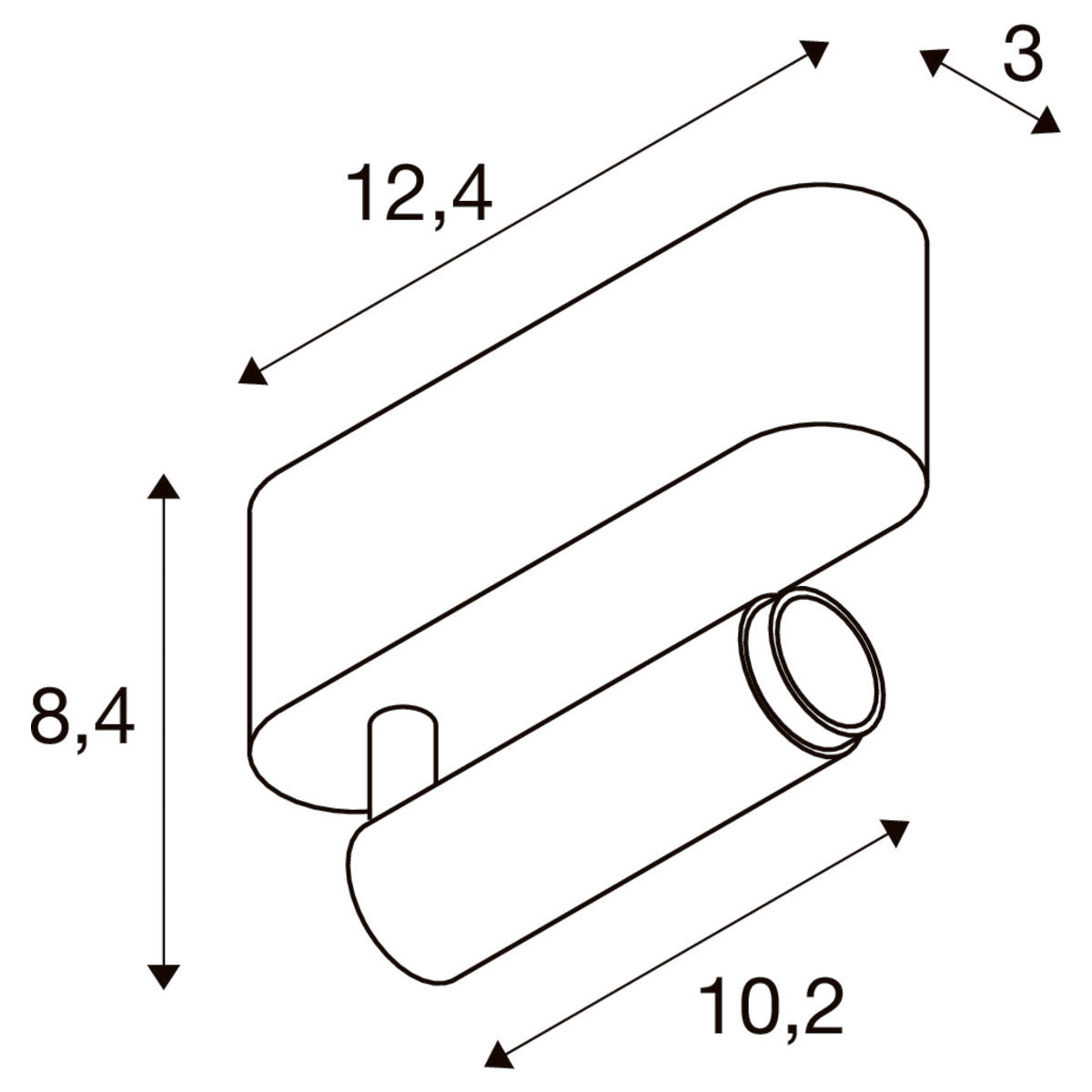 Foco Solo Small plafondlamp