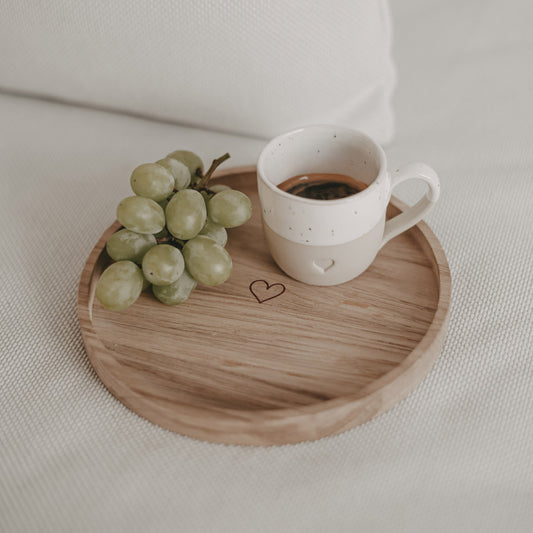 Dienblad Rond "Heart" (set of 3)