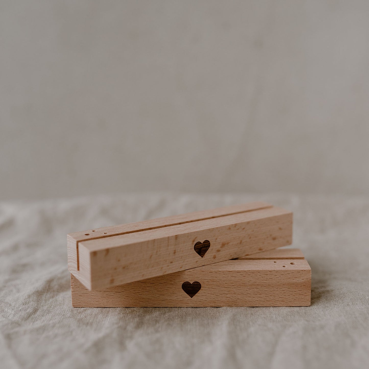 Kaart- en bloemenhouder "Heart" (set of 2)